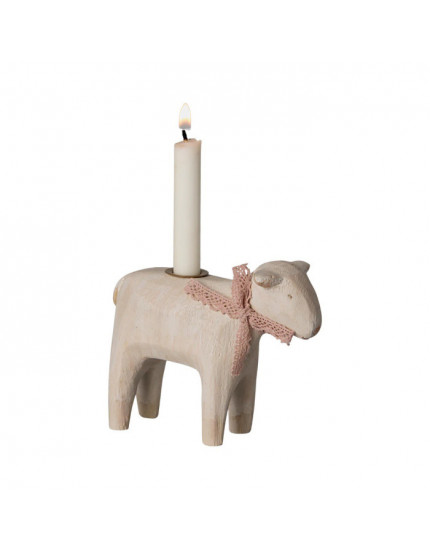 Candle holder, Lamb - Rose One Size