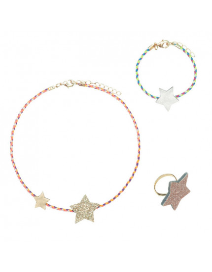 Starry Jewellery Set Sized to fit ages 3-10 years. Warning! Not suitable for children under 36 months.