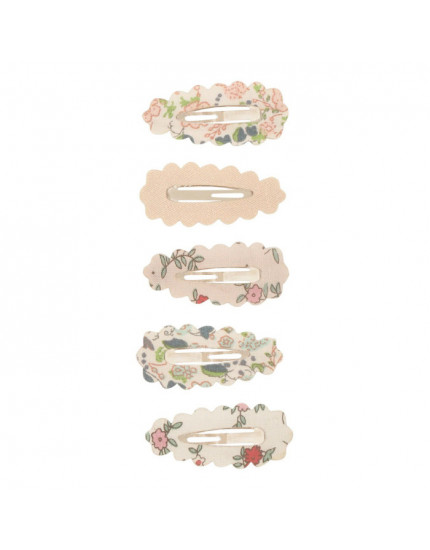 5 x Scalloped Floral Mini Clic Clacs