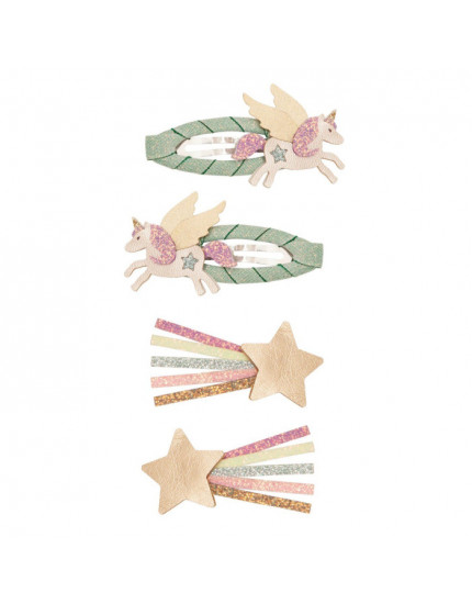 4 х Flying Unicorn Clip Set