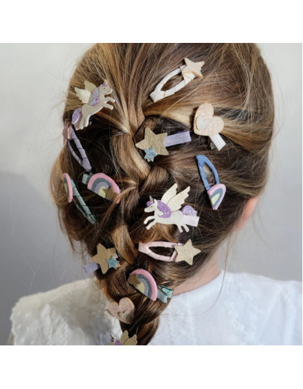 8 х Flying Unicorn Mini Clips 2