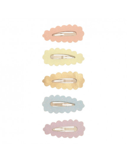 5 х Scalloped Sparkle Mini Clic Clacs