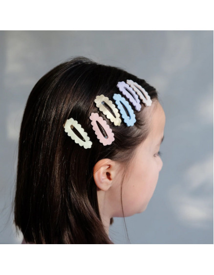 5 х Scalloped Sparkle Mini Clic Clacs 3