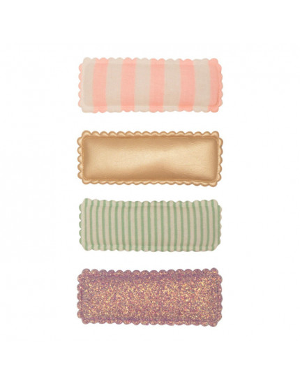 4 x Stripy Rectangular Clic Clacs