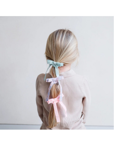 4 х Summer Stripes Bow Scrunchies 2