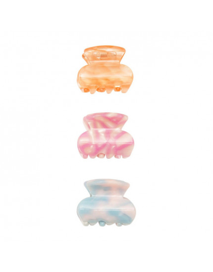 3 x Mixed Acetate Claw Clips 36M+