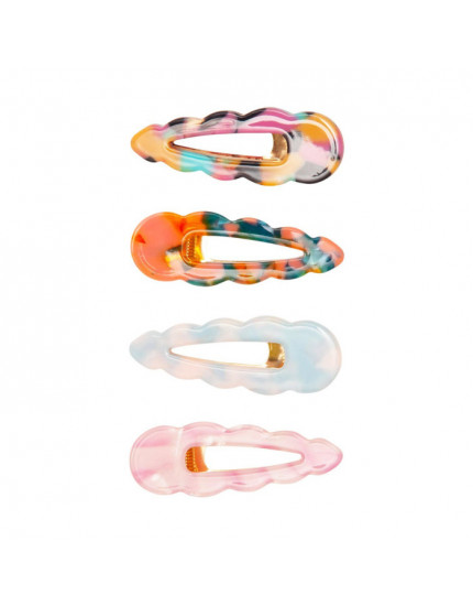 4 х Scalloped Acetate Clips
