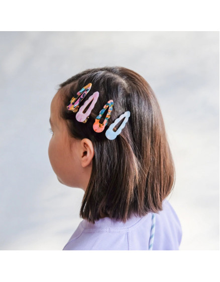 4 х Scalloped Acetate Clips 2