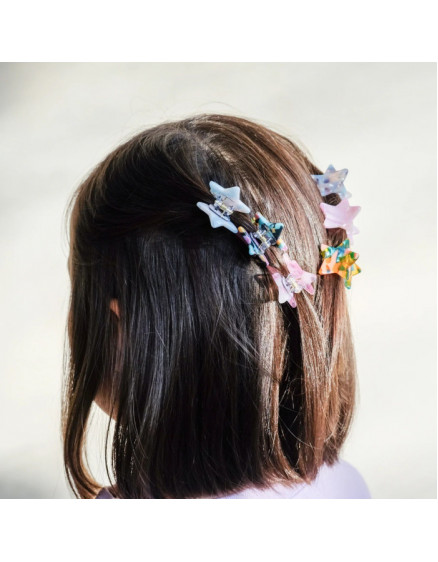 6 x Mini Star Claw Clips 2
