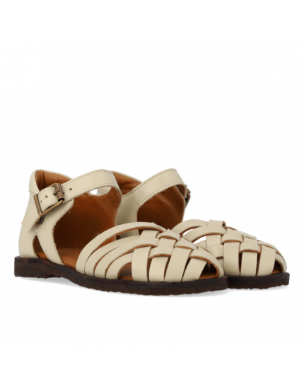 Braid Sandal with Buckle Buttermilk 22