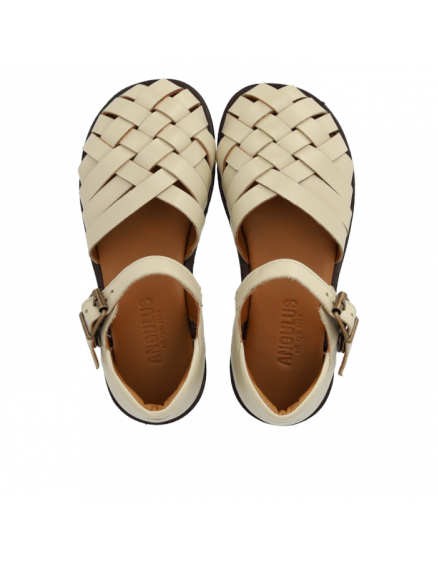Braid Sandal with Buckle Buttermilk 5