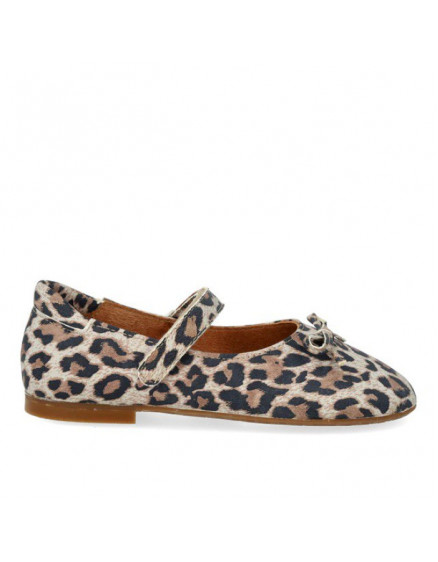 Ballerina with Bow & Velcro Leopard 2