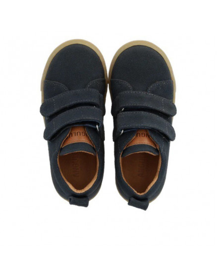 Canvas With Velcro Indigo Sneaker 4