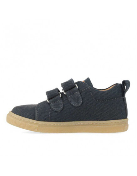 Canvas With Velcro Indigo Sneaker 3
