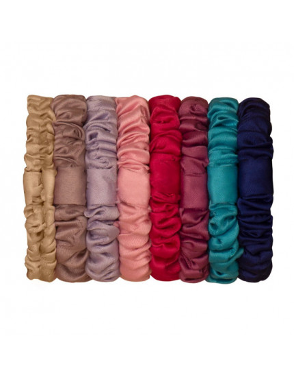 8 х Satin Mini Scrunchies