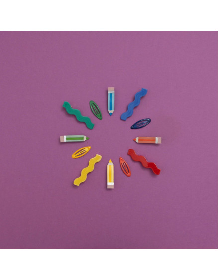 4 х Colouring Pencil Clips 4