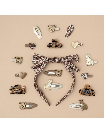 5 х Leopard Scalloped Mini Clic Clacs 4