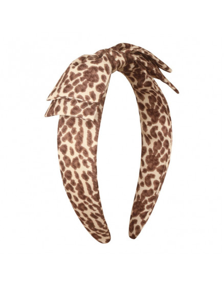Leopard Edie Bow Alice Band 3