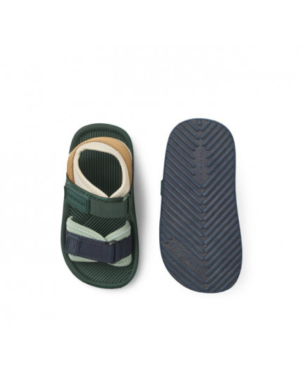 Monty Sandals Hunter Green Mix