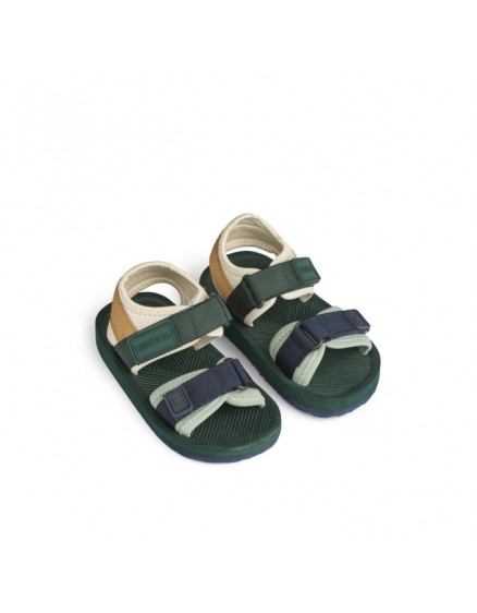 Monty Sandals Hunter Green Mix 3