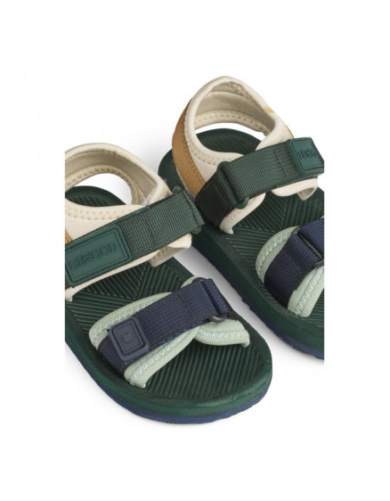Monty Sandals Hunter Green Mix 2