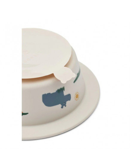 Peony Printed Suction Bowl Safari  2