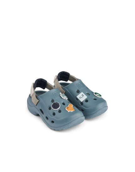 Milas Whale Blue Sandals
