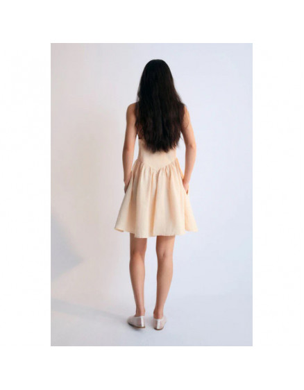 Hera Woman Short Dress Macadamia 3