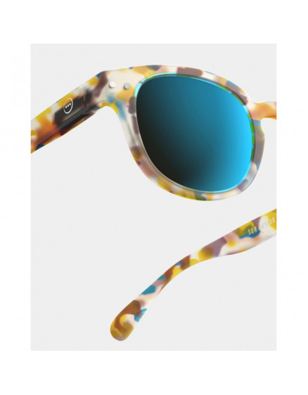 Junior #C Blue Tortoise Mirror Sunglasses 5-10 4