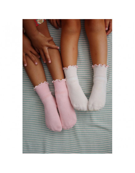 2 Pack Rib Frill Socks 4