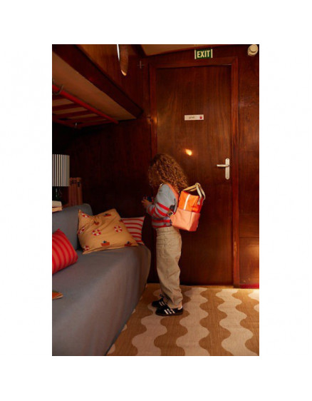 Backpack Small Orange + Coral pink 5