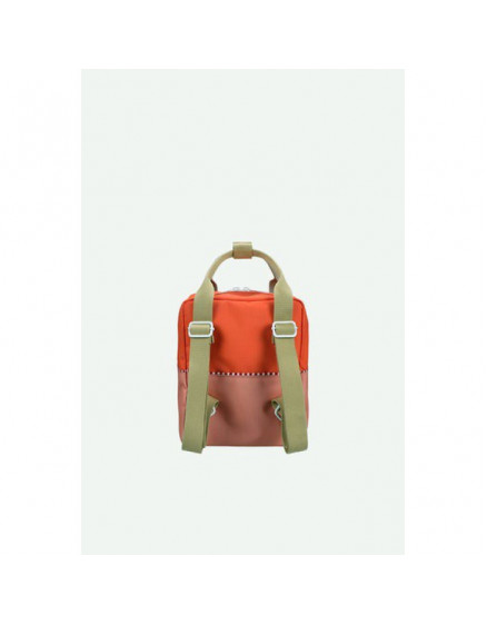 Backpack Small Orange + Coral pink 2