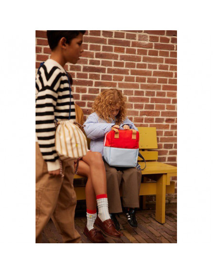 Backpack Small Red Hat + Zissou Blue 5
