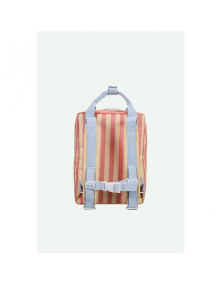 Backpack Medium Stripes Coral Pink + Sandy 4