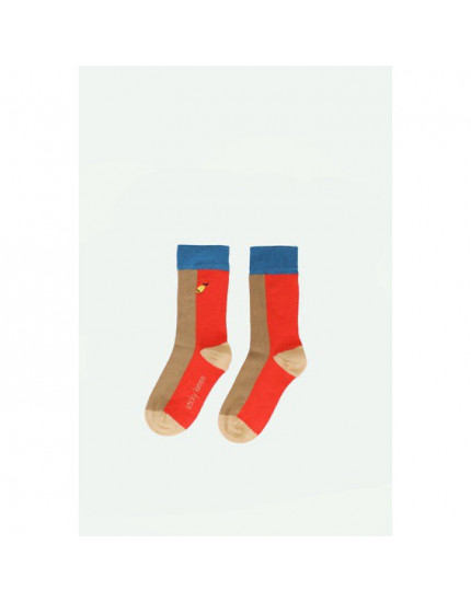 Socks Red Hat + Jane Beige 22-24