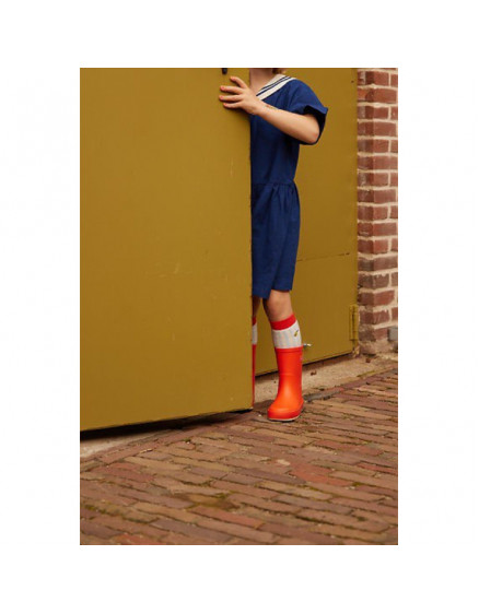 Knee High Socks Stripes Zissou Blue 3