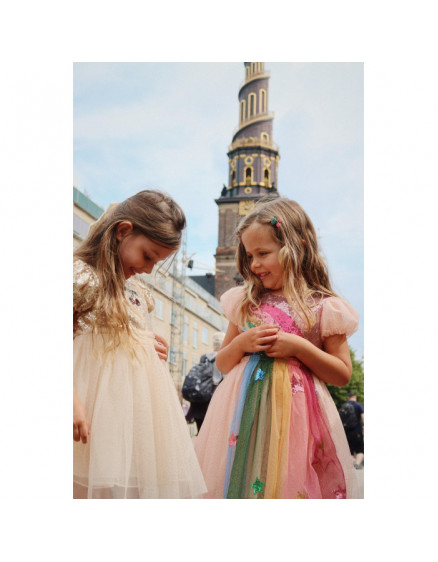Odette Rainbow Dress Evening Sand 5