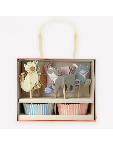 Cute Kittens Cupcake Kit  One Size