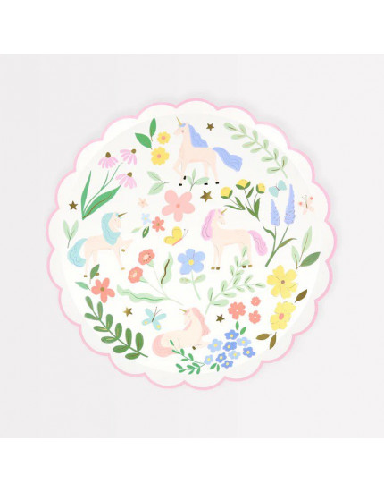Meadow Unicorns Side Plates One Size