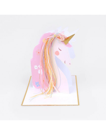 Unicorn Birthday Card  One Size