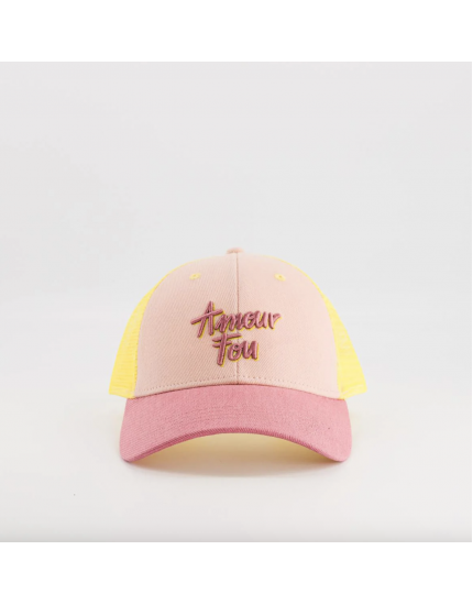 Casquette trucker Amour Fou Jaune Enfant