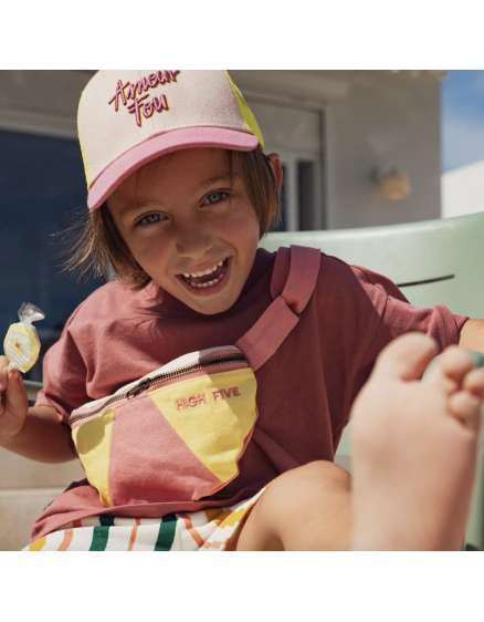 Casquette trucker Amour Fou Jaune Enfant 4
