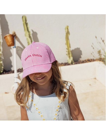 Casquette Marinière Drama Queen Pink Enfant