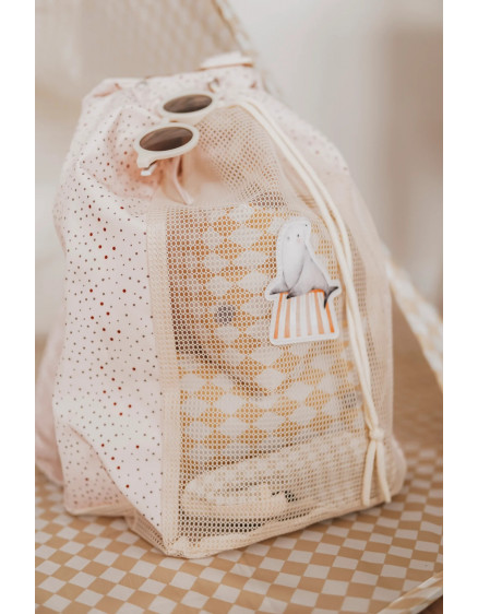 Beach Net Backpack Unique Dots 3