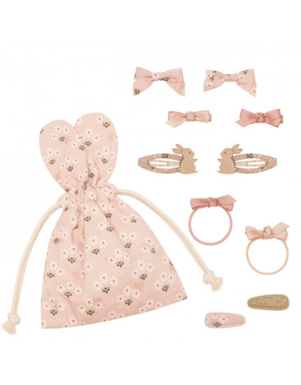  Мішечок з аксесуарами для волосся Easter Pink