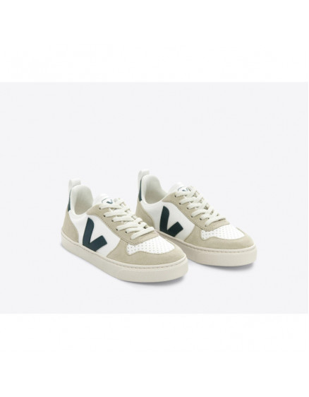 V-10 Leather White Brittany Almond Sneakers 4