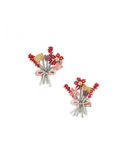 2 Pack Pearly Flower Hair Clip Multi 2