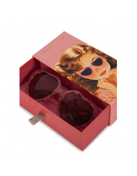 Sunglasses Junior Heart Cherry Glitter 2