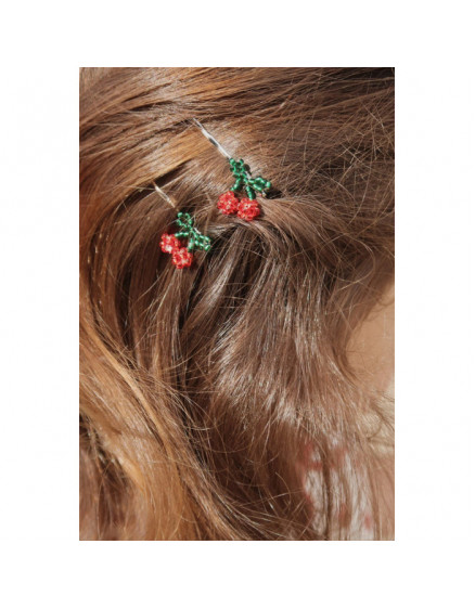 4 Pack Mini Cherry Hair Pin Cherry 3