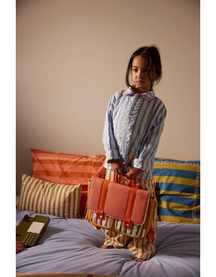 School Bag Coral Pink + Submarine Yellow 3